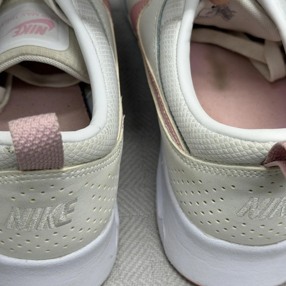 Nike Air Max Thea Shoes Womens Size 10 White Pink‎ Running Sneakers FJ4576-100